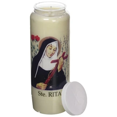 Bild av Hudekiet 8685934 ST. Rita ljus 9 dagar vit 6,8 x 20 cm