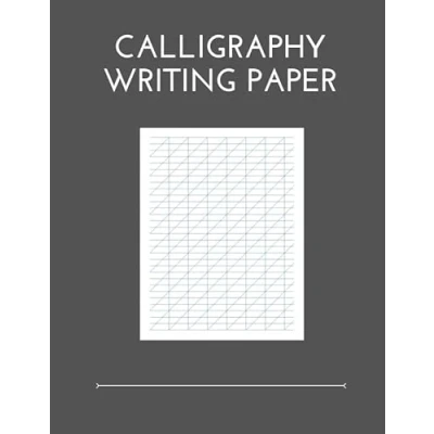 Bild av Calligraphy Writing Paper: 100 Sheet Pages, Practice Paper And Workbook For Lettering Artist , Beginners