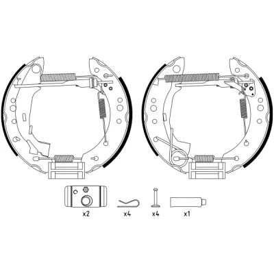 Bild av TEXTAR Shoe Kit Pro 84059801 de freins, freins à tambours avec cylindre roue, élément d&#039;ajustage CITROËN: C3 II, Pluriel