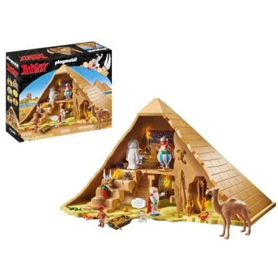 Bild av PLAYMOBIL Asterix: Faraoens Pyramid 71148 Obelix, Asterix, Miraculix, Numerobis, Schraubzieris, Idefix, Toys for Children från 5 år [exklusivt på Amazon]