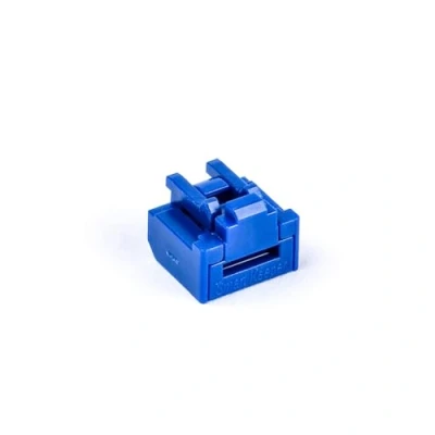 Bild av Smartkeeper NL03PKDB, Portblockerare + nyckel, RJ 45, Blå, 10 styck, Polypåse, 11,7 mm