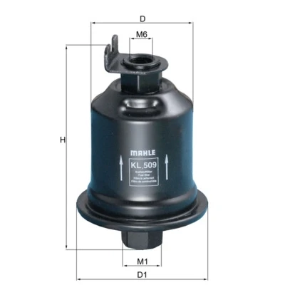 Bild av MAHLE ORIGINAL KL 509 Filtre à Carburant de conduite MITSUBISHI: Space Star, Lancer 6 Limousine, COLT 5