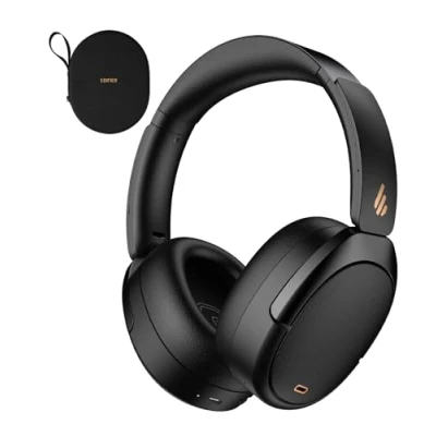 Bild av Edifier WH950NB Hybrid Active Brusreducerande hörlurar LDAC Codec med Hi Res Audio och Custom EQ via app efter 55H Playtime vikbara trådlösa Over Ear Bluetooth V5.3 svart