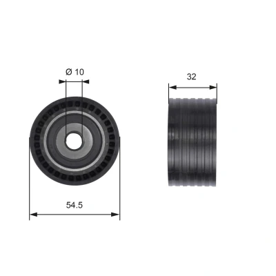 Bild av GATES T41237 Poulie renvoi/transmission, courroie de distribution Tru Power RENAULT: CLIO 2, Kangoo I, I Express, DACIA: Logan MCV