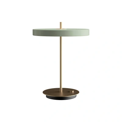 Bild av UMAGE LED bordslampa Asteria Table, USB, ljusgrön/mässing