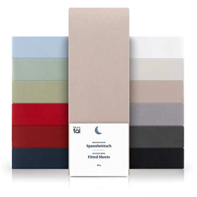Bild av Blumtal® påslakan mikrofiber 90x190 cm Oekotex certifierat i för madrasser Taupe