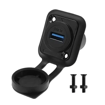 Bild av Skapa idé USB 3.0 panelmontering anslutningsuttag hona till kopplingsadapter omvandlare in line D typ pass genom modul adapter 5 Gbps