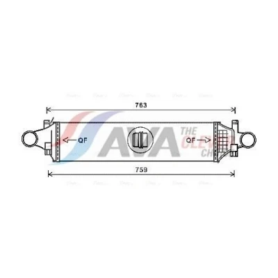 Bild av PRASCO MSA4659 Intercooler avec raccords rapides MERCEDES BENZ: Classe B, A, CLA Coupe