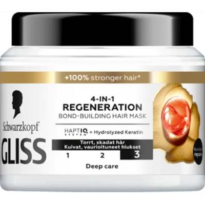 Bild av Schwarzkopf Gliss 4 In 1 Regeneration Bond Building Hair Mask