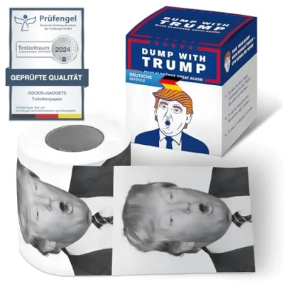Bild av toalettpapper nyhetspresentförpackning (Trump)