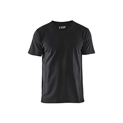 Bild av T SHIRT 3360 1029 V RINGAD SVART M Beijerbygg Byggmaterial