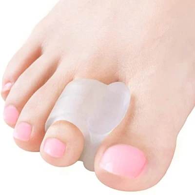 Bild av 4X Hallux valgus tåspreizer, BPA Free SEBS material, tåseparatorer verktyg för hammare tå, kycklingaugar, kragar passar kvinnor, män