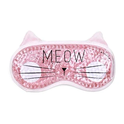 Bild av Legami Chill Out, Augen Gel Maske, 19,5 x 11 (H max) cm, aus PVC und Polyester, Kitty Thema, wiederverwendbar, elastisch, verstellbar, perfekte Passform, warm Kalt Effekt