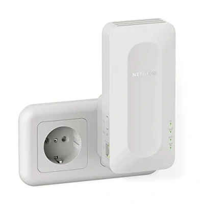 Bild av NETGEAR WiFi 6 (EAX12) Repeater, AX1600 förstärkare, Kraftfull repeater täcker upp till 100 m², 1.6 Gigabit/s, Extender kompatibel med alla Box, Booster 1 enda nätverksnamn