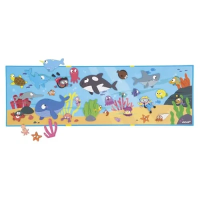 Bild av Janod Magnéti&#039;Stories Marine Fondale Magnetiskt pedagogiskt spel med 30 magneter FSC Kartongleksak för barn Stimulera fantasi och finmotorik Ålder 3 J05448, J05448