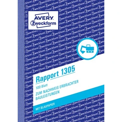 Bild av Avery Zweckform Rapportformulär 100 ark A6