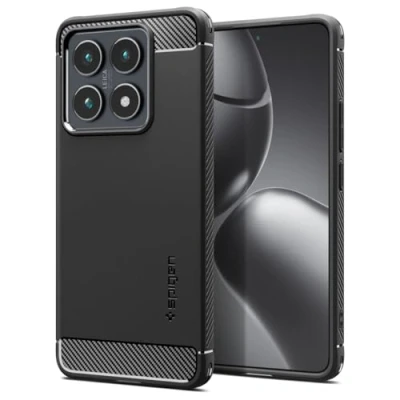 Bild av Spigen Rugged Armor Case Kompatibel med Xiaomi 14T Pro Skal Fodral Svart