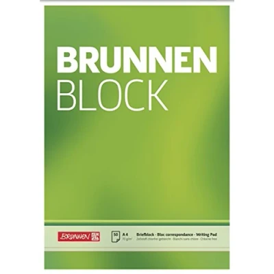 Bild av Brunnen 1052726 brevblock/skrivblock/fontänblocket (A4, tomt, 50 ark, 70 g/m²)