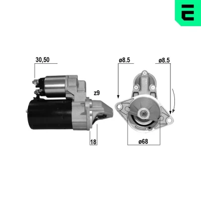 Bild av ERA 220226A Démarreur 12 1,1 9 OPEL: Corsa D 3/5 portes, Astra J 5 G Berline