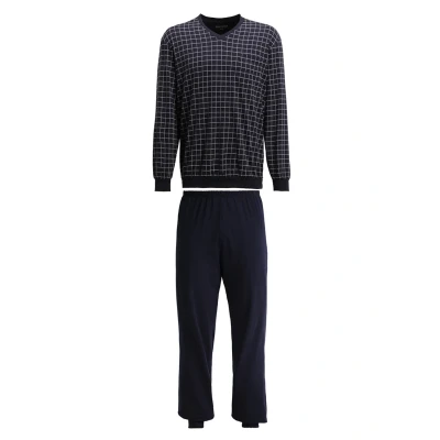 Bild av Schiesser 159618 Pyjamas, L, Marinblå