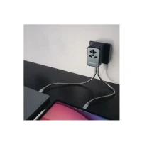 Bild av Verbatim UTA 06 Power Adapter GaN III Universal 2 x USB C 100 Watt