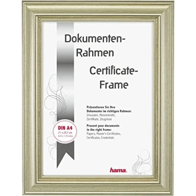 Bild av Hama &quot;Lobby&quot; Plastic Frame gold 21 x 29.7 cm