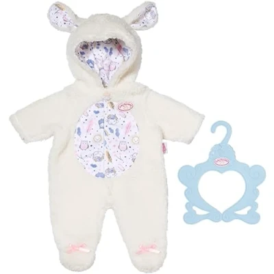 Bild av Baby Annabell dräkt i fårlook med huva och fåröron, sparkdräkt för 43 cm dockor, 709825 tapp skapelse