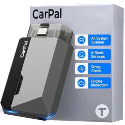 Bild av TOPDON CarPal A OBD2 kodläsare Bluetooth, alla system skanner för iOS och Android, fordonshälsovård, 6 underhållstjänster, smog check, reparationsguide, 1 års gratis uppdatering