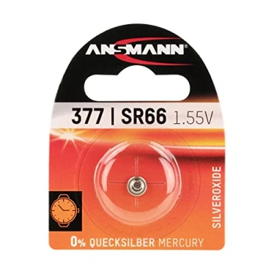 Bild av ANSMANN 1516 0019 Sr66/377 Ossido di Argento Batteria per Orologio 1,55V