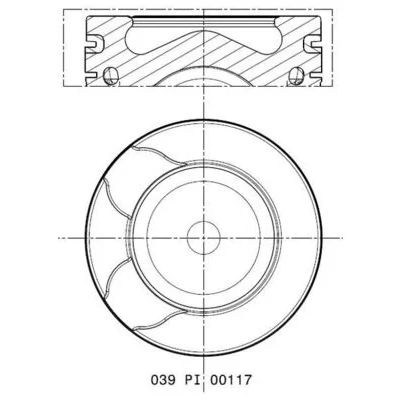 Bild av Kolv MAHLE 039 PI 00117 000