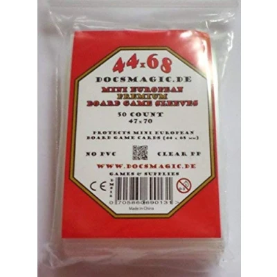 Bild av Docsmagic.de 50 Premium Mini European Board Game Sleeves 47 x 70 Small EU 44 68