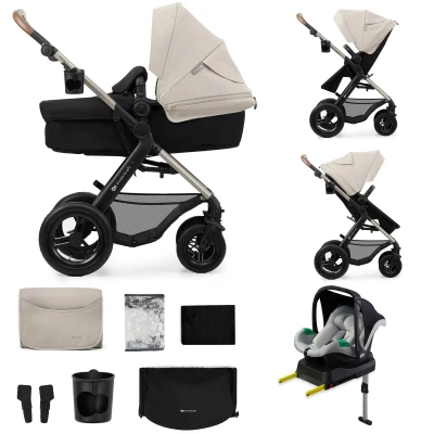 Bild av Kinderkraft MOOV 2 4 in 1 Air Duovagn, Moonlight Grey