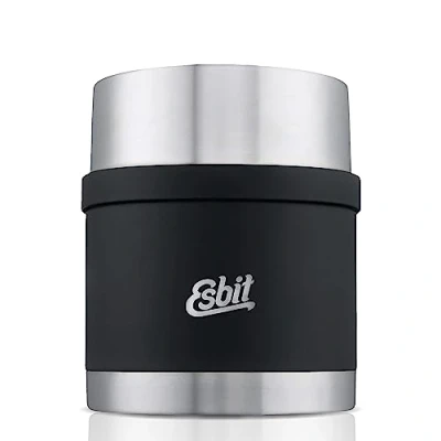 Bild av Esbit termobehållare sculptor för mat varmhållningsbehållare 500 ml i svart tillverkad av rostfritt stål varm och kall