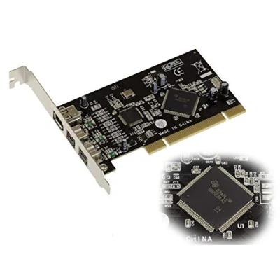 Bild av KALEA INFORMATIQUE PCI Firewire 800 och 400 IEEE1394A IEEE1394B kontrollkort över 2+1 port med SN082AA2 TI chipset