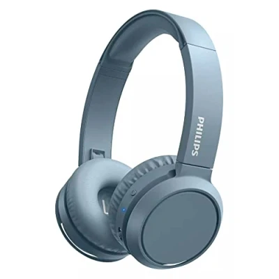 Bild av PHILIPS H4205BL/00 Trådlösa On Ear Hörlurar med Basförstärkningsknapp (Bluetooth, 29 Timmars Speltid, Snabbladdning, Ljudisolering, Vikbar Design) Blå (Blue), 2020