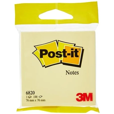 Bild av Post it Notes Kanariegul hängande flödespaket 100 ark per dynor 76 mm x gUL