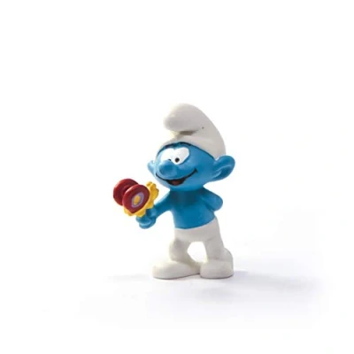 Bild av schleich 20818 smurf med fjäril, för barn från 3+ år, The Smurfs förskola figurer