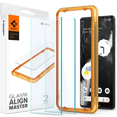 Bild av Spigen Skärmskydd med Montageframe Google Pixel 7 Två Paket
