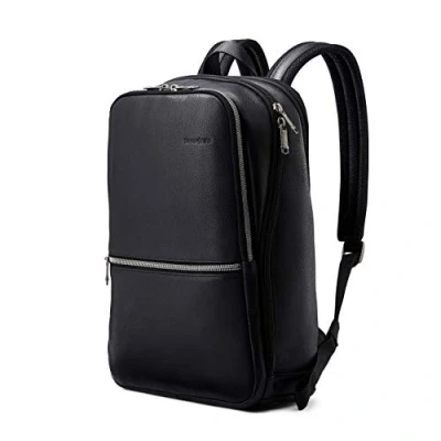 Bild av Samsonite Unisex 126036 Laptop ryggsäck (förpackning med 1), Svart, En storlek, Klassisk läder smal