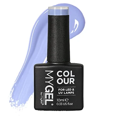 Bild av Mygel av Mylee Nail Gel Polish 10ml [en gång i en blåmåne] UV/LED Soak off Art Manicure Pedicure for Professional, Salon &amp; Home Use [Blue Range] Långvarig och lätt att applicera