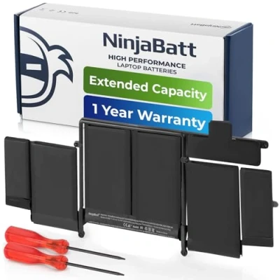 Bild av NinjaBatt A1582 A1502 Batteri för Apple MacBook Pro Retina 13 A1493 [Tidig 2015 i mitten av 2014 slutet 2013 Hög kapacitet [71.8Wh/11.43V