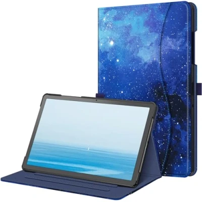 Bild av Fintie fodral för Samsung Galaxy Tab A9 Plus 11 tum 2023, flervinklat folio skyddande dokumentfack och automatisk vila/väckningsfunktion surfplatta A9+ SM X210/X216/X218, stjärnhimmel