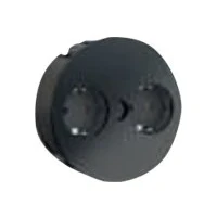 Bild av BACHMANN TWIST 2S Uttag nedsänkt, 2 x schuko svart, matt