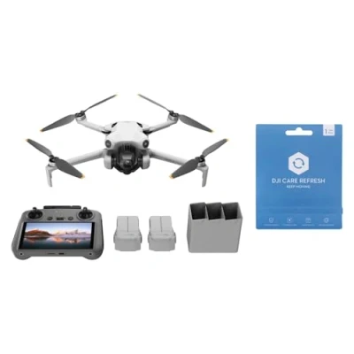Bild av DJI mini 4 Pro Fly More Combo med RC 2 (fjärrkontroll på skärmen), hopfällbar Drone 4K kamera, Under 249 g, extrabatterier för 34 min flygtid,C0