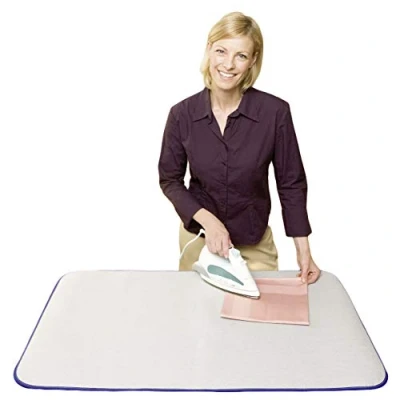Bild av WENKO 1035073500 termisk strykbräda, värmeflekterande, bomull, 65 x 100 cm, matt silver