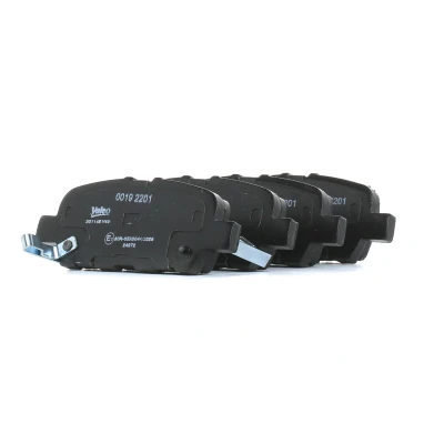 Bild av VALEO 301148 Jeu de plaquettes frein FIRST Essieu arrière contact signal d&#039;usure inclus avec tôle anti bruit INFINITI: Q70, Q50 Berline