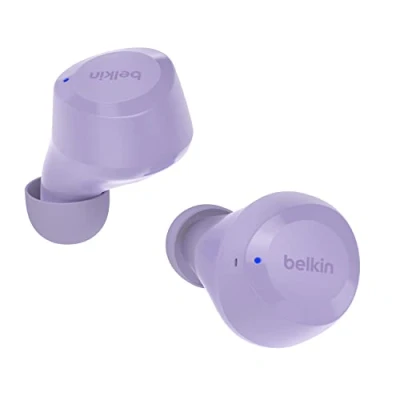 Bild av Belkin SoundForm Bolt True Wireless hörlurar, trådlösa hörlurar med upp till 28 tim. batteritid och mono läge, IPX4 svett vattentåliga, Bluetooth mikrofon för iPhone, Galaxy m.m.
