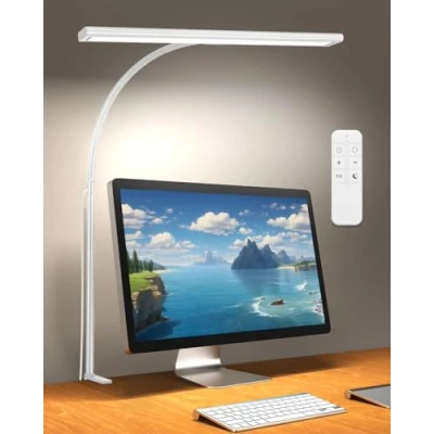 Bild av iFalarila 160 LED skrivbord med fjärrkontroll, mer lysande bord, 360 flexibel lä, USB adapter för arbete, studier eller läsning 70 cm