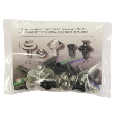 Bild av ROMIX 90221 Elements de fixation, cache moteur TOYOTA: Yaris II 3/5 portes