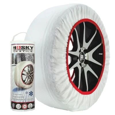 Bild av Husky HUSTX04 snökedjor, vit, XL